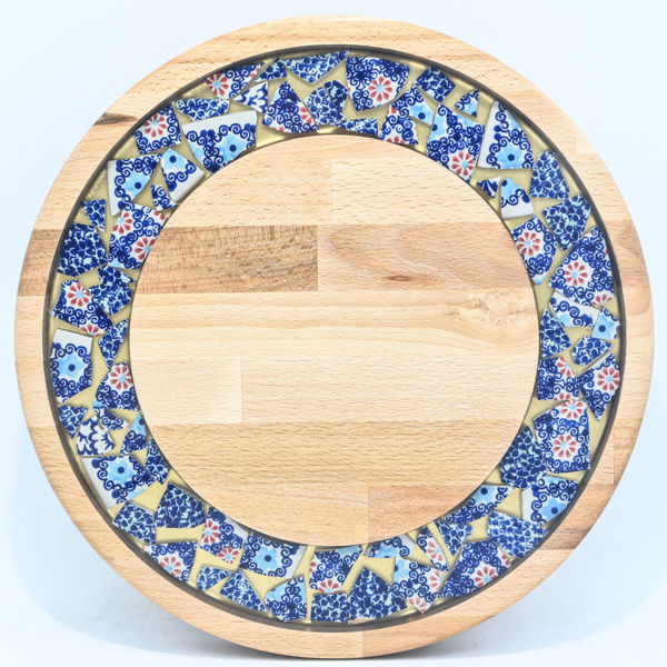 Picture of SMALL DECOR ROUND BOARD Flowers Mix