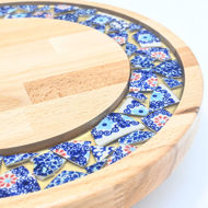 Picture of SMALL DECOR ROUND BOARD Flowers Mix