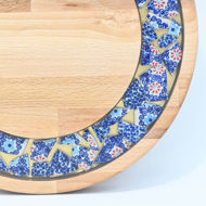 Picture of SMALL DECOR ROUND BOARD Flowers Mix