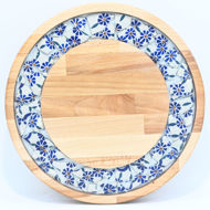 Picture of SMALL DECOR ROUND BOARD Flowers Mix