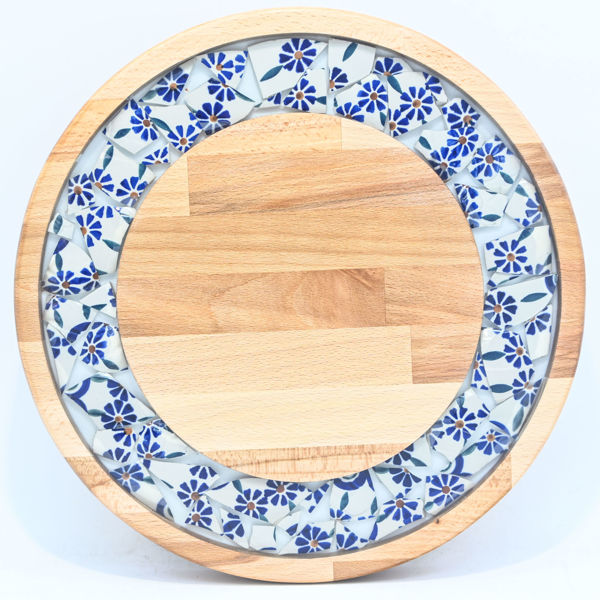 Picture of SMALL DECOR ROUND BOARD Flowers Mix
