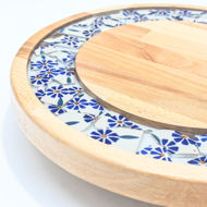 Picture of SMALL DECOR ROUND BOARD Flowers Mix