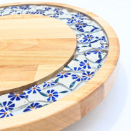 Picture of SMALL DECOR ROUND BOARD Flowers Mix