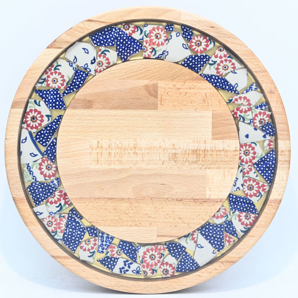 Picture of SMALL DECOR ROUND BOARD Flowers Mix