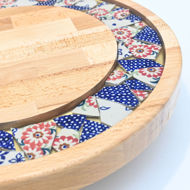 Picture of SMALL DECOR ROUND BOARD Flowers Mix