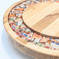 Obrazek Taca mała obrotowa - Ceramika Kwiaty MIX