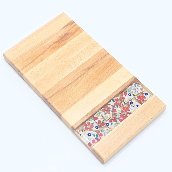 Obrazek Taca mała prostokątna– Ceramika Kwiaty MIX