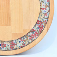 Picture of BIG DECOR ROUND BOARD with Ceramic Flowers MIX