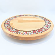 Picture of BIG DECOR ROUND BOARD with Ceramic Flowers MIX