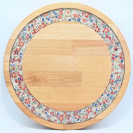 Picture of BIG DECOR ROUND BOARD with Ceramic Flowers MIX
