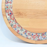 Picture of BIG DECOR ROUND BOARD with Ceramic Flowers MIX