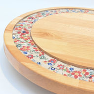 Picture of BIG DECOR ROUND BOARD with Ceramic Flowers MIX