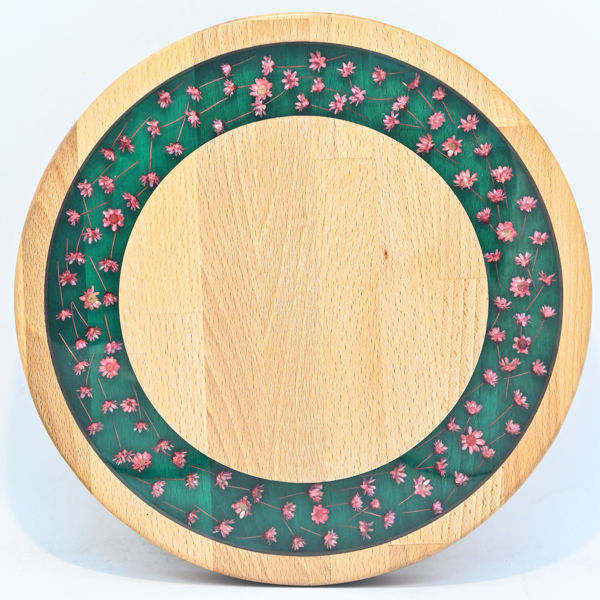 Picture of SMALL DECOR ROUND BOARD Flowers Mix