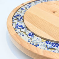 Picture of BIG DECOR ROUND BOARD with Ceramic Flowers MIX