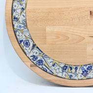 Picture of BIG DECOR ROUND BOARD with Ceramic Flowers MIX