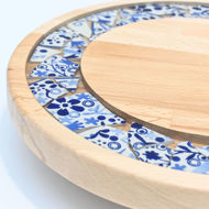 Obrazek Taca mała obrotowa - Ceramika Kwiaty MIX