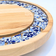 Obrazek Taca mała obrotowa - Ceramika Kwiaty MIX