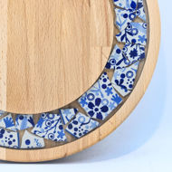 Obrazek Taca mała obrotowa - Ceramika Kwiaty MIX