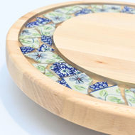 Obrazek Taca mała obrotowa - Ceramika Kwiaty MIX