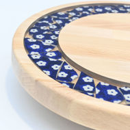 Obrazek Taca mała obrotowa - Ceramika Kwiaty MIX