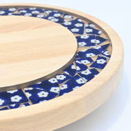 Obrazek Taca mała obrotowa - Ceramika Kwiaty MIX