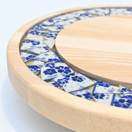 Obrazek Taca mała obrotowa - Ceramika Kwiaty MIX