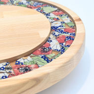 Obrazek Taca mała obrotowa - Ceramika Kwiaty MIX