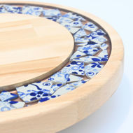 Obrazek Taca mała obrotowa - Ceramika Kwiaty MIX