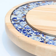 Obrazek Taca mała obrotowa - Ceramika Kwiaty MIX