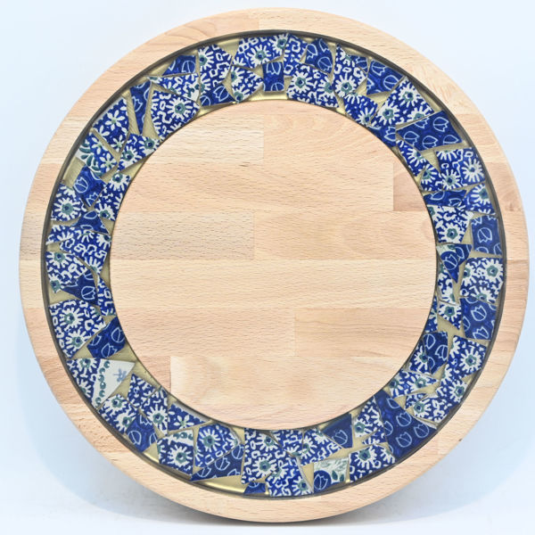 Picture of SMALL DECOR ROUND BOARD Flowers Mix