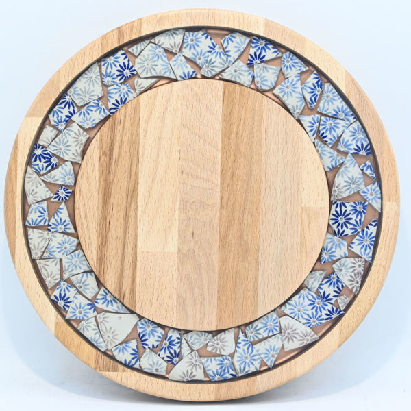 Picture of SMALL DECOR ROUND BOARD Flowers Mix