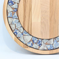 Picture of SMALL DECOR ROUND BOARD Flowers Mix