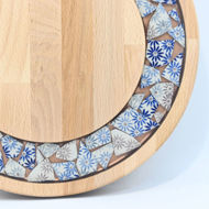 Picture of SMALL DECOR ROUND BOARD Flowers Mix