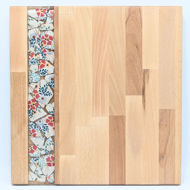 Obrazek Taca duża prost - ceramika Kwiaty MIX