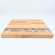 Obrazek Taca duża prost - ceramika Kwiaty MIX