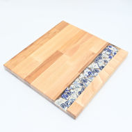 Obrazek Taca duża prost - ceramika Kwiaty MIX