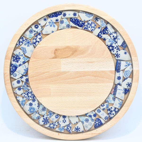 Obrazek Taca mała obrotowa - Ceramika MIX