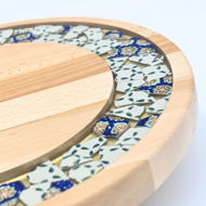 Picture of SMALL DECOR ROUND BOARD Flowers Mix