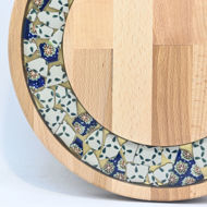Picture of SMALL DECOR ROUND BOARD Flowers Mix