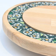 Obrazek Taca mała obrotowa - Ceramika Kwiaty MIX