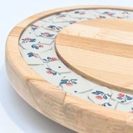 Picture of SMALL DECOR ROUND BOARD Flowers Mix