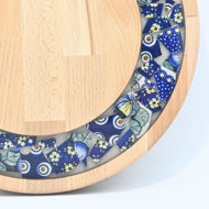 Obrazek Taca mała obrotowa - Ceramika Kwiaty MIX