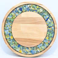Picture of SMALL DECOR ROUND BOARD Flowers Mix