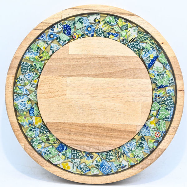 Picture of SMALL DECOR ROUND BOARD Flowers Mix