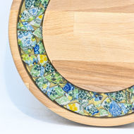 Picture of SMALL DECOR ROUND BOARD Flowers Mix