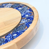 Picture of SMALL DECOR ROUND BOARD Flowers Mix