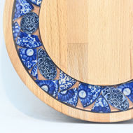 Picture of SMALL DECOR ROUND BOARD Flowers Mix