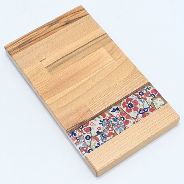 Obrazek Taca mała prostokątna - ceramika MIX KWIATY