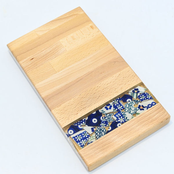 Obrazek Taca mała prostokątna - ceramika MIX KWIATY