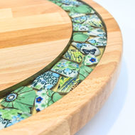 Obrazek Taca duża obrotowa - ceramika MIX Kwiaty